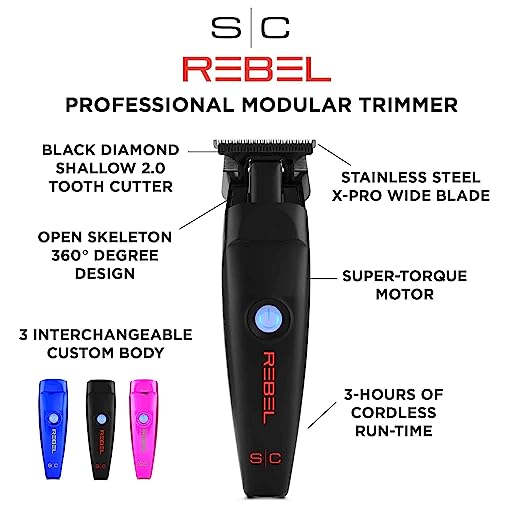 StyleCraft Rebel Professional Modular Super - Torque Motor Cordless Hair Trimmer - Kade Hair