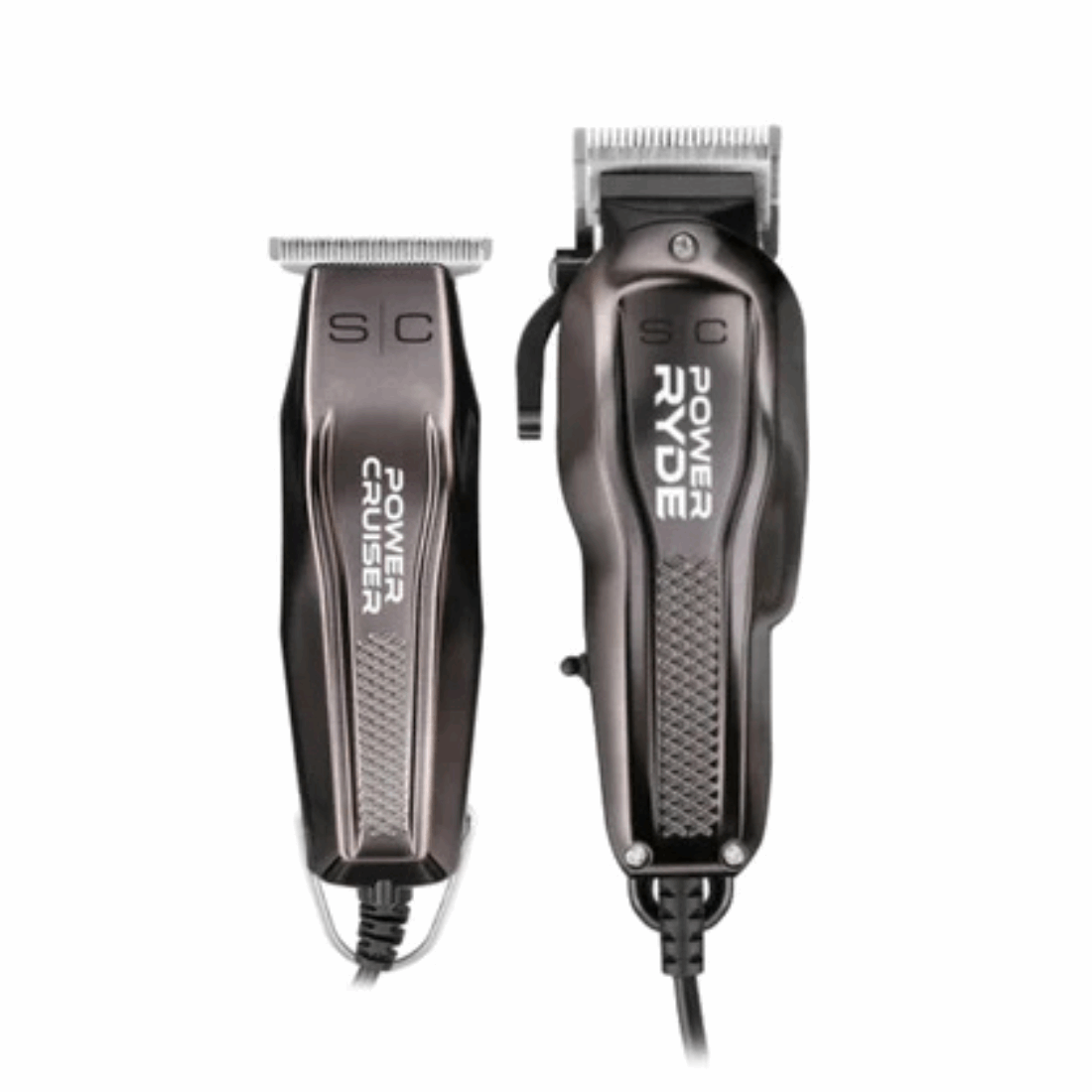 StyleCraft SC Series Combo - Power Cruiser Trimmer + Ryde Clipper for Pro Grooming (Black) - Kade Hair