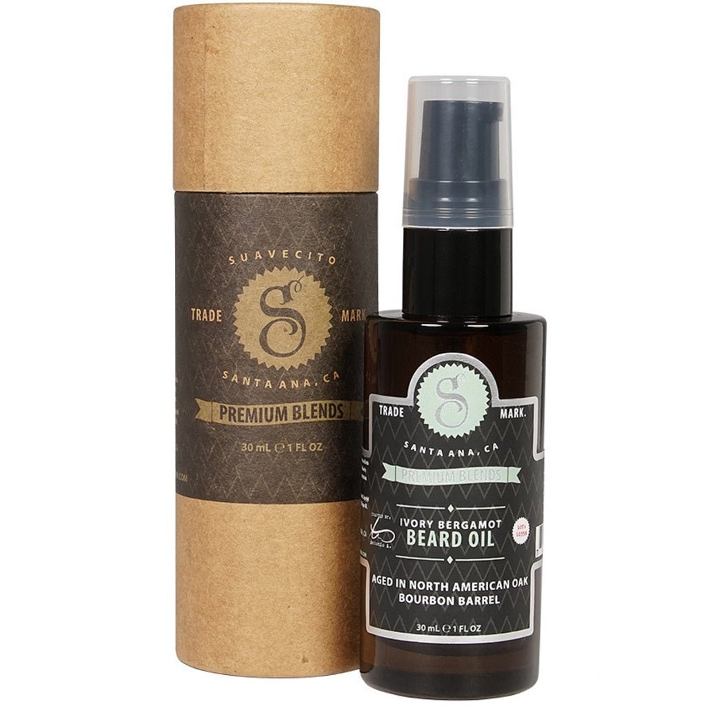 Suavecito Premium Blends Ivory Bergamot Beard Oil 1 oz - Kade Hair