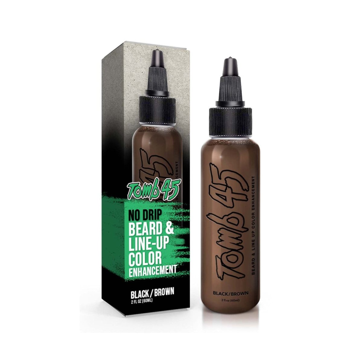 Tomb45 No Drip Enhancement Colour for Beard & Line Up - Black/Brown - Kade Hair