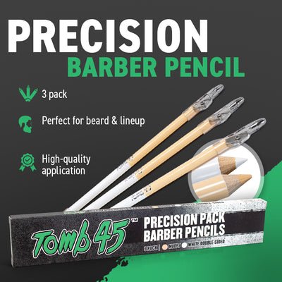 Tomb45 Precision Double Sided Barber Pencil White/Nude (3pk) - Kade Hair