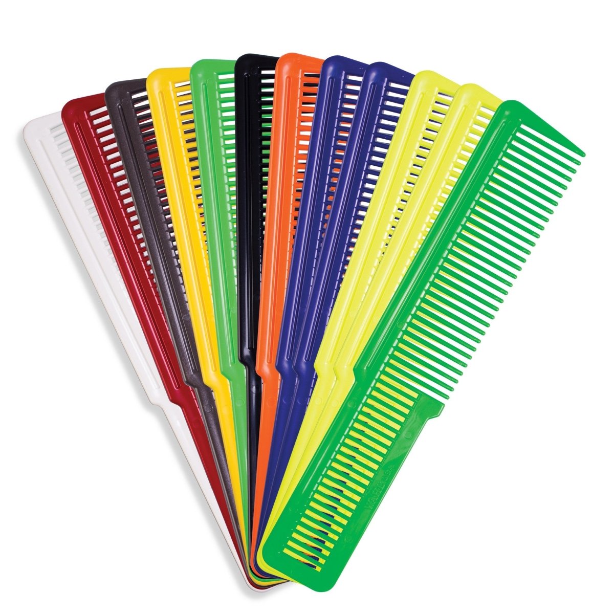 Wahl 12 Pack Flat Top Coloured Clipper Combs - Kade Hair