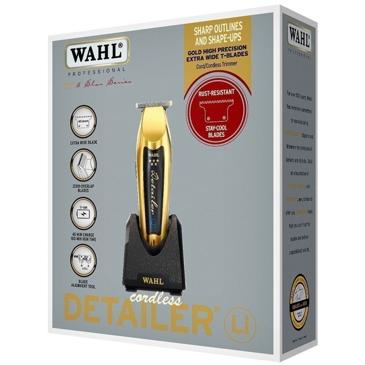 Wahl 5 Star Detailer Li Gold Trimmer - Kade Hair