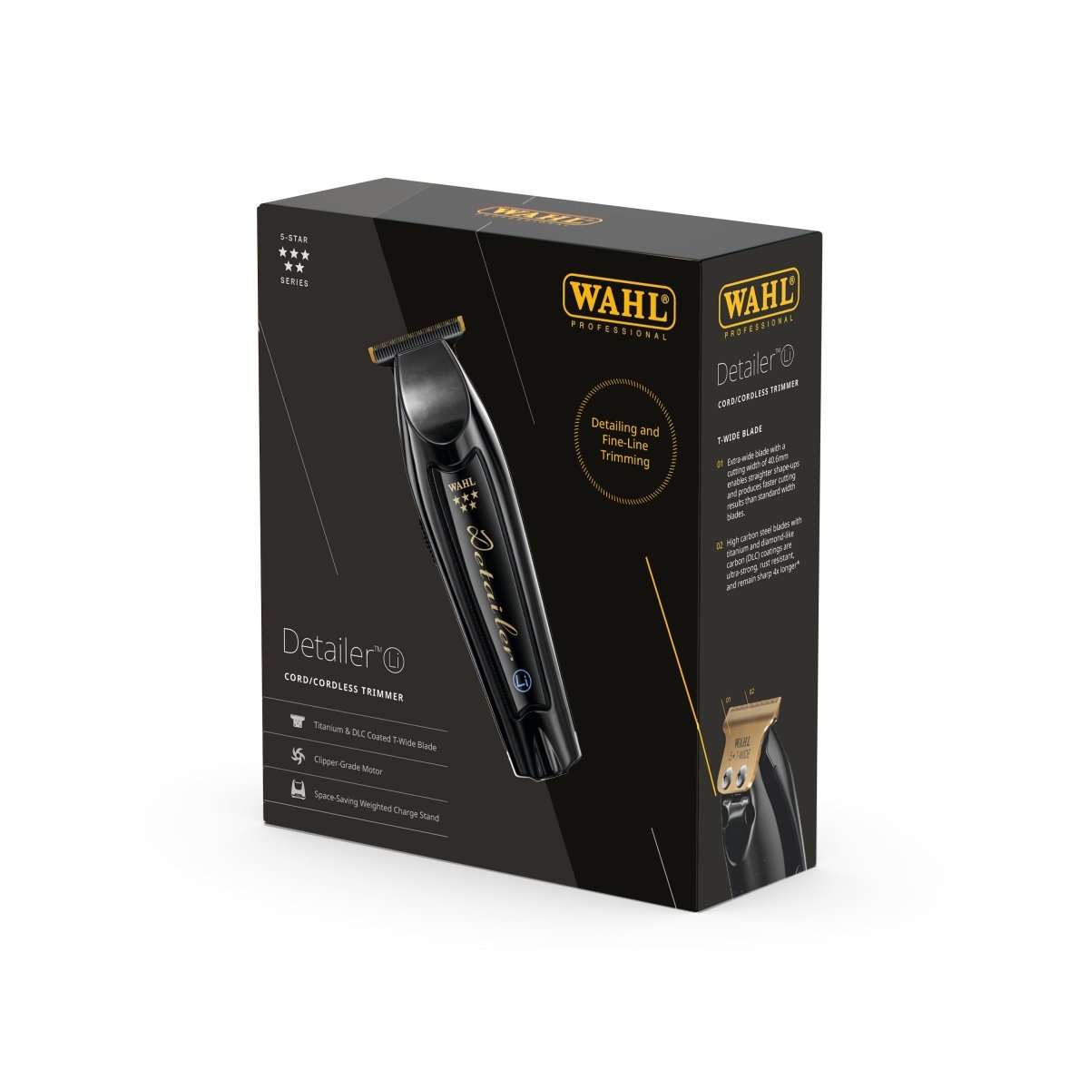 Wahl Black Cordless Detailer Li Trimmer - Kade Hair