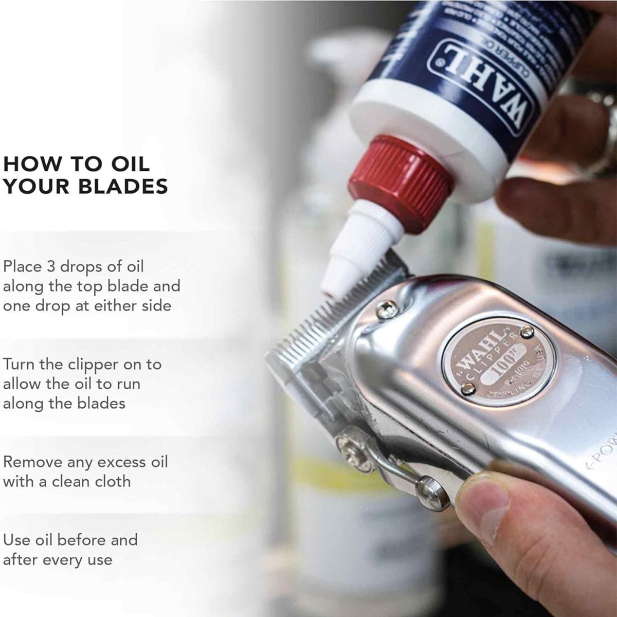 Wahl - Clipper Oil 118ml - Kade Hair