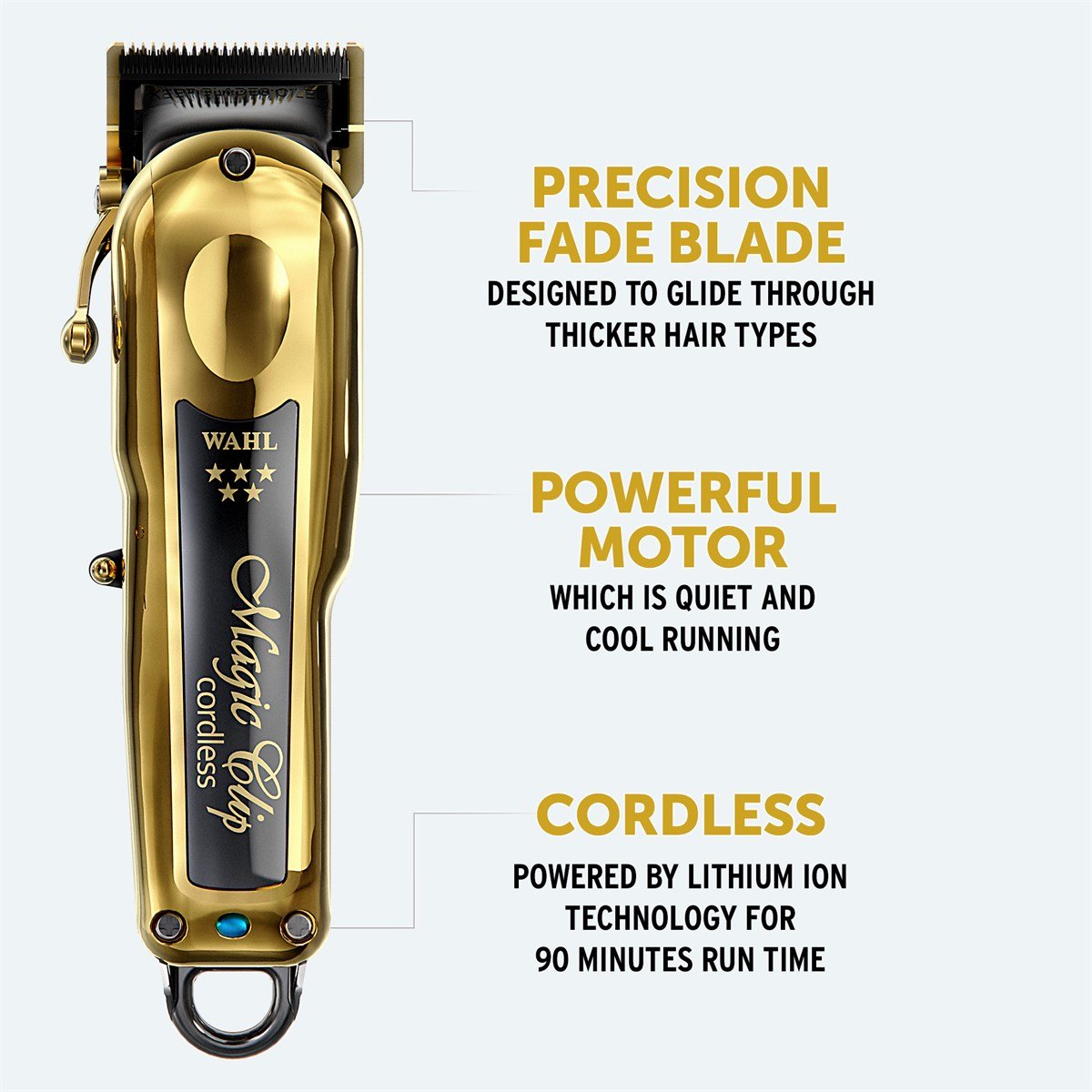 WAHL Gold 5 Star Cordless Magic Clipper - Kade Hair