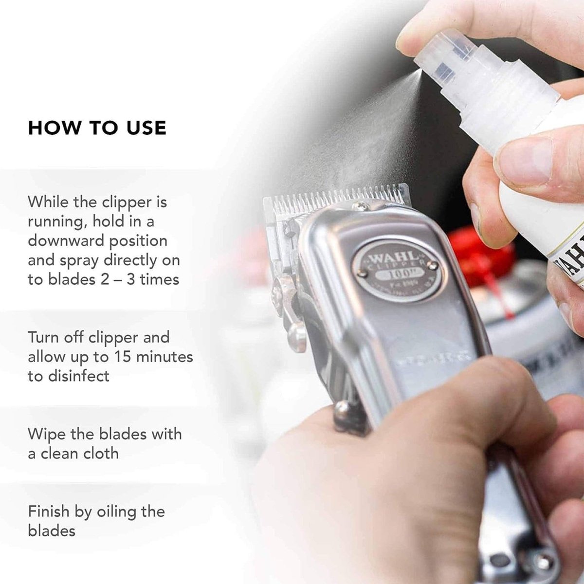 Wahl - Hygienic Clipper Spray 250ml - Kade Hair