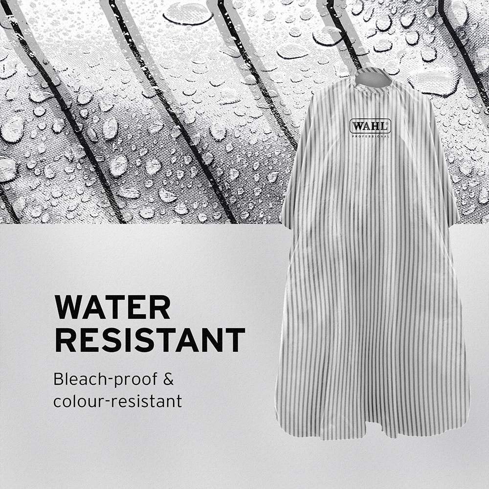Wahl Pin Stripe Barbers Cape - White - Kade Hair