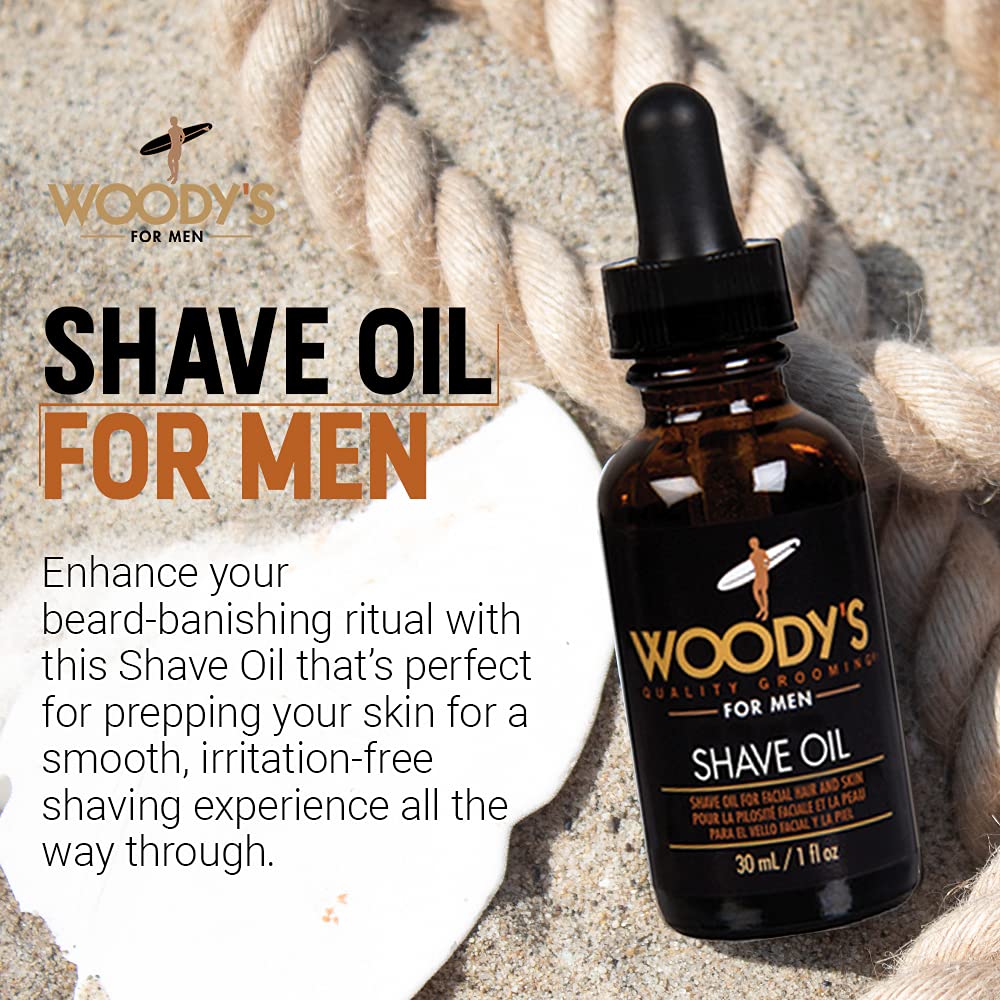 Woody's Shave Oil for Men (30ml/1oz) - Kade Hair